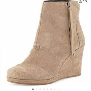 Toms Women's Wedge Booties - Light Brown